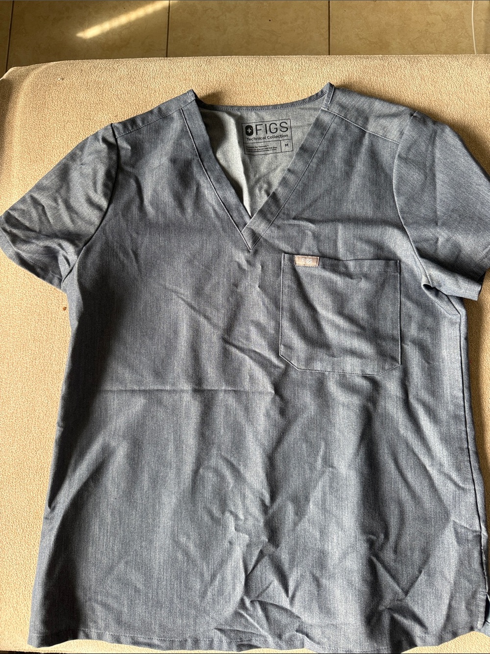 FIGS Women’s Scrub Top in Denim